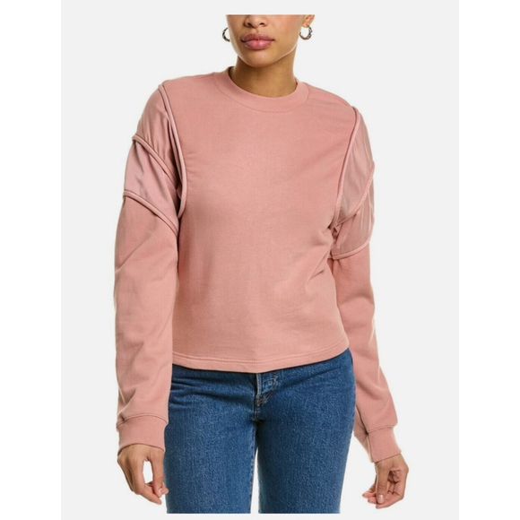 Women's RTA Sweatshirt pullover XS Dusty Rose NWT - Picture 1 of 9